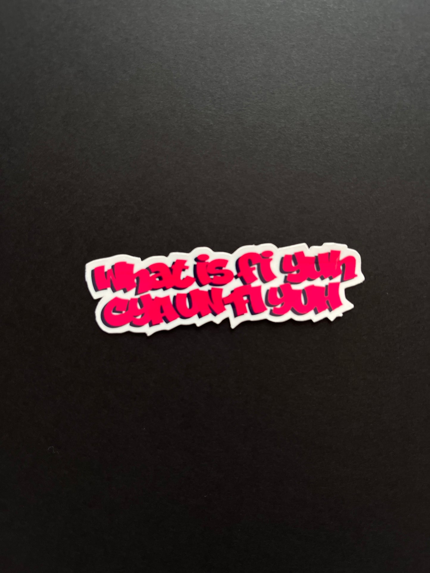 Pon Di Car Back Sticker